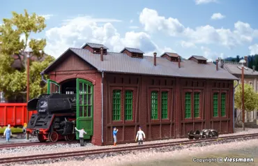 H0 Lokschuppen einständig