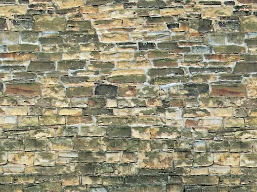 46043 H0 Mauerplatte Naturstein braun aus Karton, 25 x 12,5 cm, VE 10 Stück