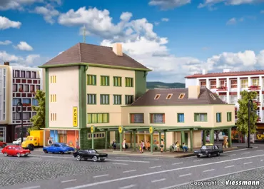 N Postamt mit Nebengebäude un