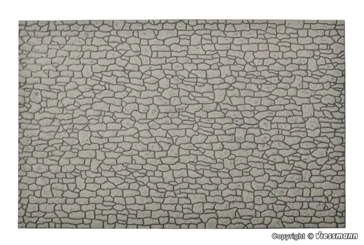 G Mauerplatte Bruchstein,grau
