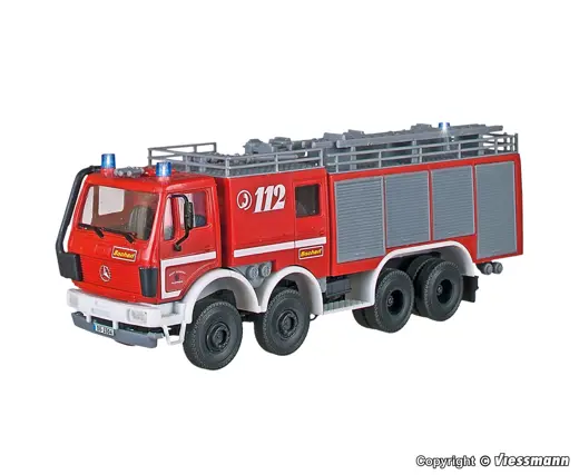 1125 H0 Feuerwehr Löschwagen mit 3 Blaulichtern