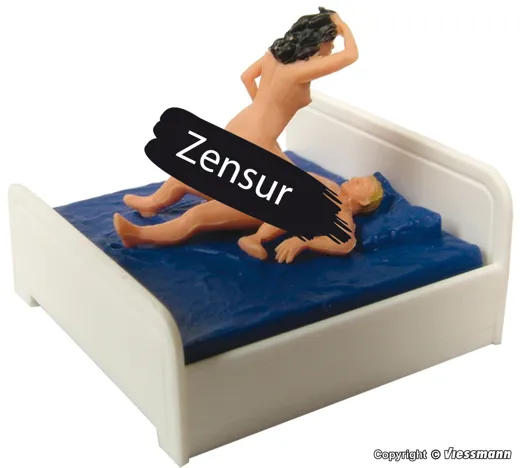 H0 Sexy Liebespaar im Bett