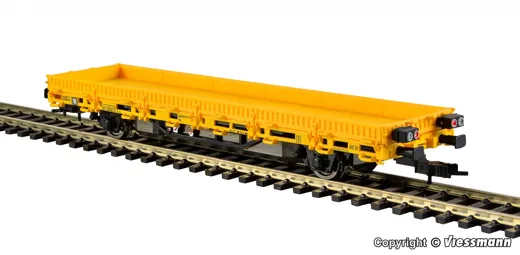 H0 Niederbordwagen gelb 2L