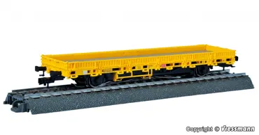 H0 Niederbordwagen gelb 3 L