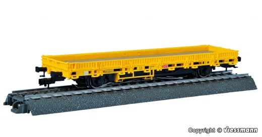H0 Niederbordwagen gelb 3 L