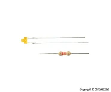 LED gelb D: 1,8 mm, 3 Stueck
