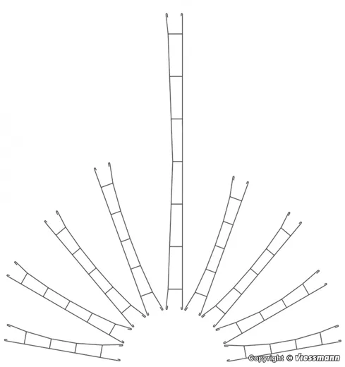 4132 H0 Fahrdraht 172,5 mm, 5 Stück