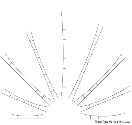 4151 H0 Universal-Fahrdraht 160 – 190 mm, 5 Stück