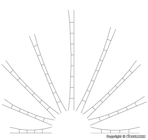 4158 H0 Universal-Fahrdraht 360 – 400 mm, 3 Stück