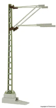 N Streckenmast m. Doppelausl.