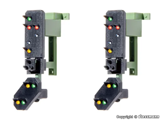 4751 H0 Ausfahrsignalköpfe mit Vorsignal und Multiplex- Technologie, 2 Stück