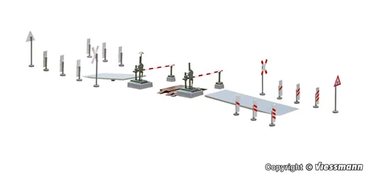 H0 Bahnschranke vollauto.