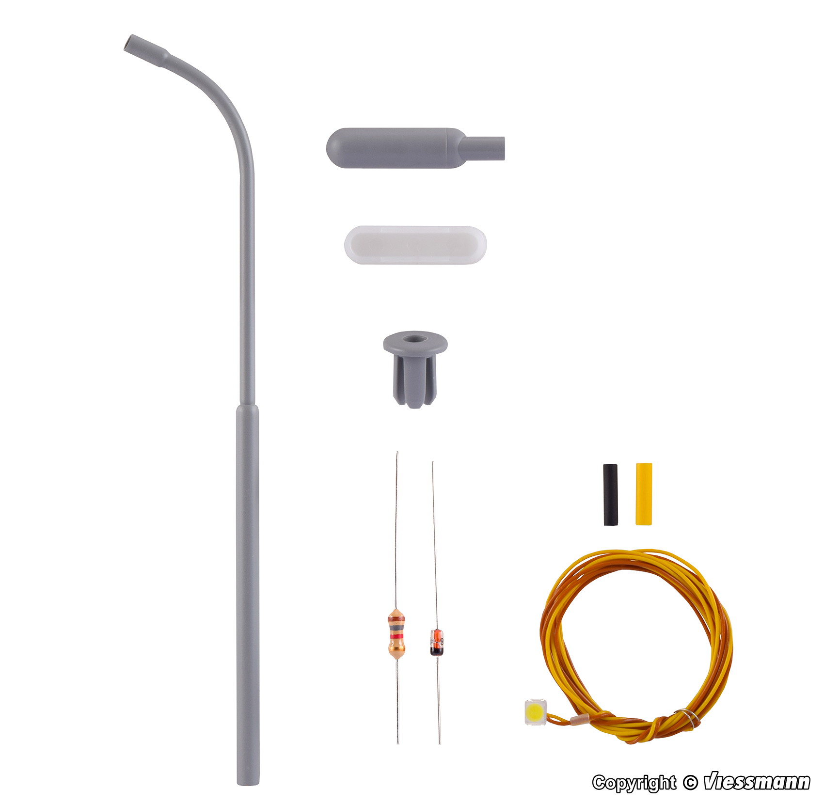 Viessmann 06722 H0 Bausatz Peitschenl., LED World of Trains ...