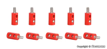 Querlochstecker rot, 10 Stuec