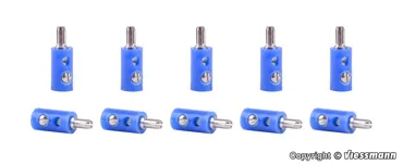 Querlochstecker blau, 10 Stue