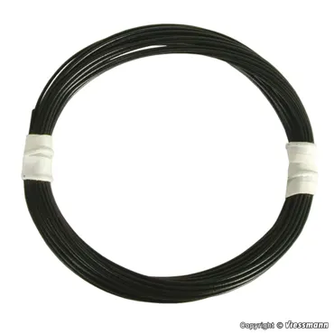 Extradünner Spezialdraht 0,03 mm², schwarz, 5 m