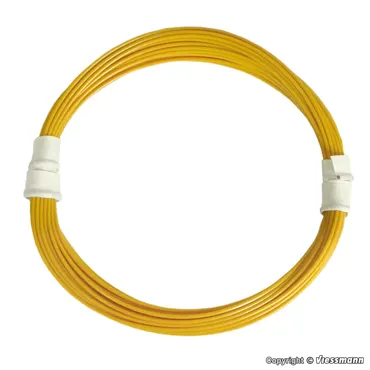 Extradünner Spezialdraht 0,03 mm², gelb, 5 m