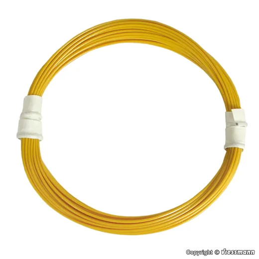 Extradünner Spezialdraht 0,03 mm², gelb, 5 m