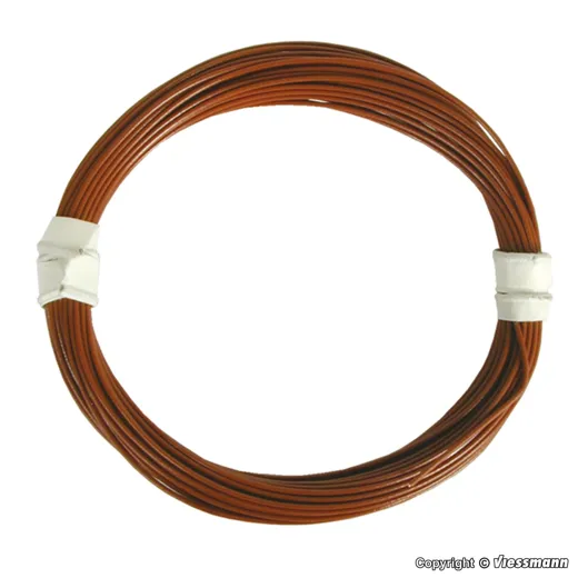 Extradünner Spezialdraht 0,03 mm², braun, 5 m