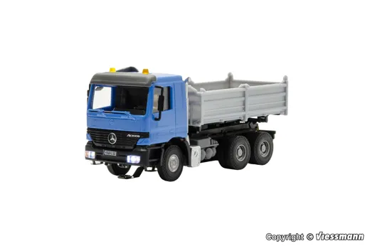 8000 H0 CarMotion Basis Startset, MB ACTROS Muldenkipper mit Rundumleuchten, blau