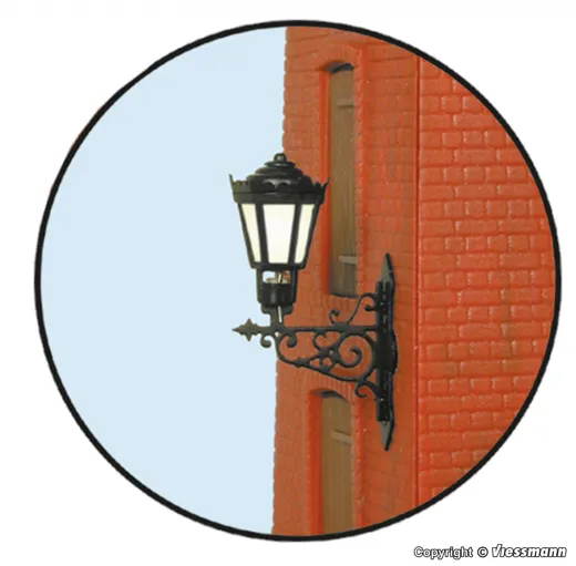 0 Wandlaterne, LED warmweiß
