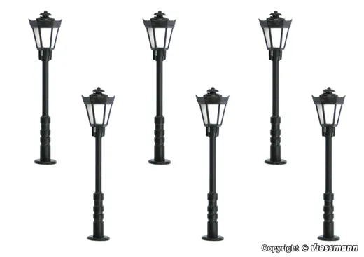 N Parklaterne 5+1, LED warmwe