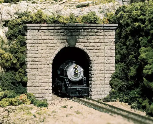 H0-Spur Tunnelportal   1-Gl geschnittener Stein