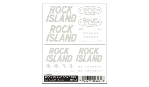 Rock Island  Güterwagenbeschriftung H0