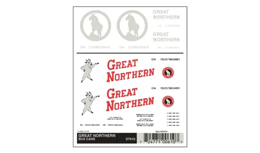 Great Northern Güterwagenbeschriftung H0