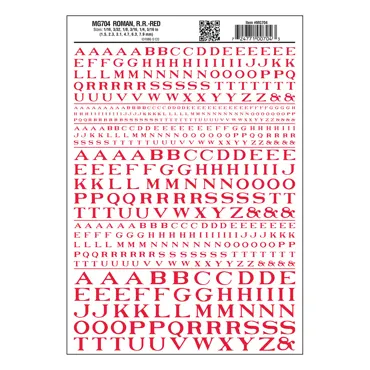 Buchstaben,rot