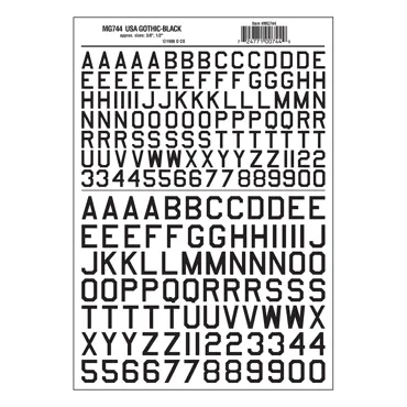 Buchstaben & Zahlen  amerikanischer schwarz