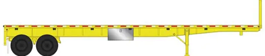 40' Flatbed Trler Ylw 2/