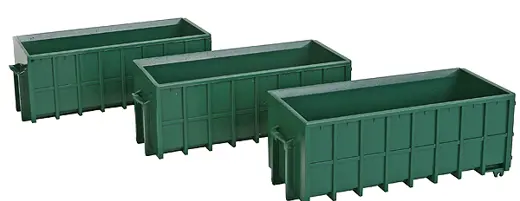 Large Dumpsters Green 3/