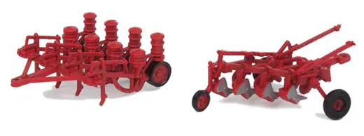 Farm Plow & Planter Red