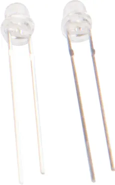 LED 3mm klar warmweiss 4-19V 2er Set