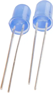 LED 5mm diffus blau 4-19V 2er Set