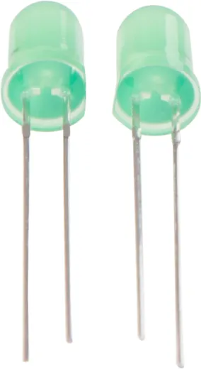 LED 5mm diffus grün 4-19V 2er Set