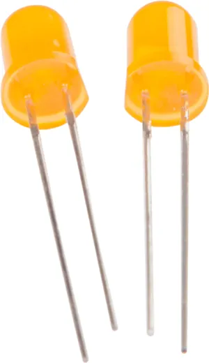 LED 5mm diffus orange 4-19V 2er Set