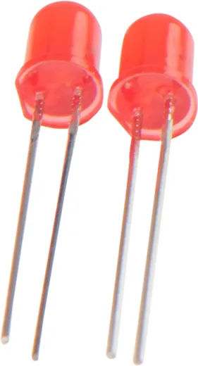 LED 5mm diffus rot 4-19V 2er Set