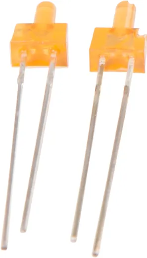 LED 2mm orange diffus 4-19V 2er Set