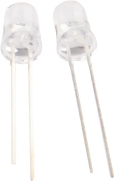 LED 5mm klar tagesl.weiss 4-19V 2er Set