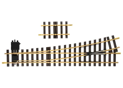 LGB Handweiche links Radius R5 15°