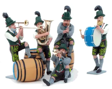 Bayerische Musikkapelle 5 Figuren