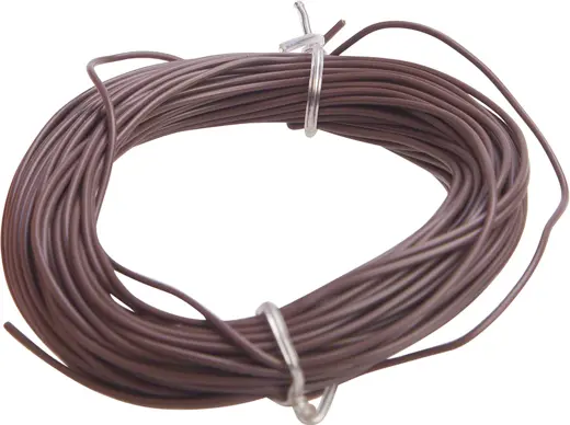 Litzen Kabel 0.14 mm&#178; Braun 10 Meter