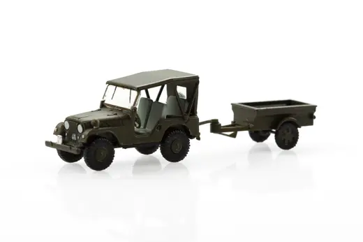 Willys M38A1 Armee-Jeep mit Aebi Gelpw Anh 68