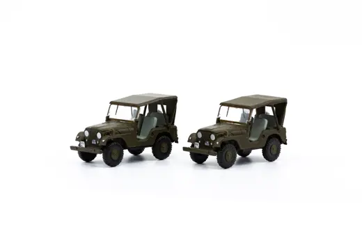 Set mit 2 Willys  M38A1 Armee-Jeep