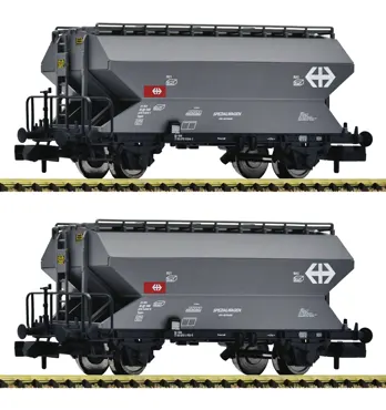2-tlg. Set: Getreidesilowagen, SBB