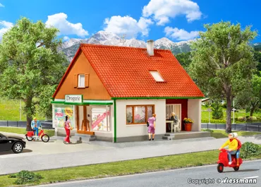 H0 Einfamilienhaus mit Laden