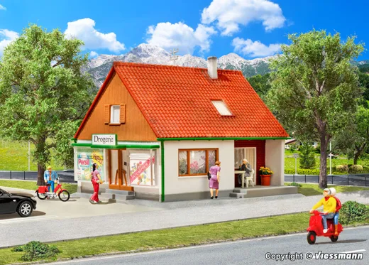 H0 Einfamilienhaus mit Laden