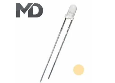 LED 3mm diffus mit intgr. Widerstand für LGB Steckglühlampen Ersatz 5-24V